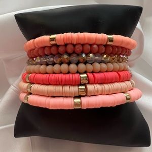 Multi Line Ring Beaded Bracelet
